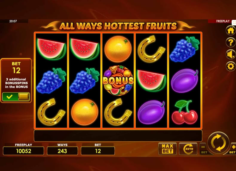 Allways Hottest Fruits game - play for free