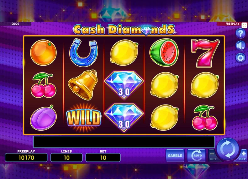 Cash Diamonds game - play for free