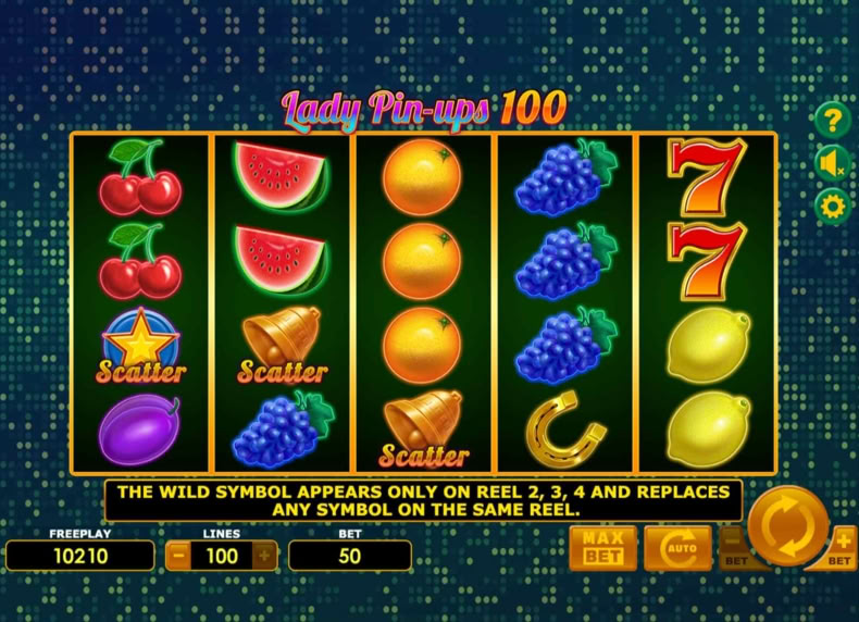 Lady Pin Ups 100 game - play for free
