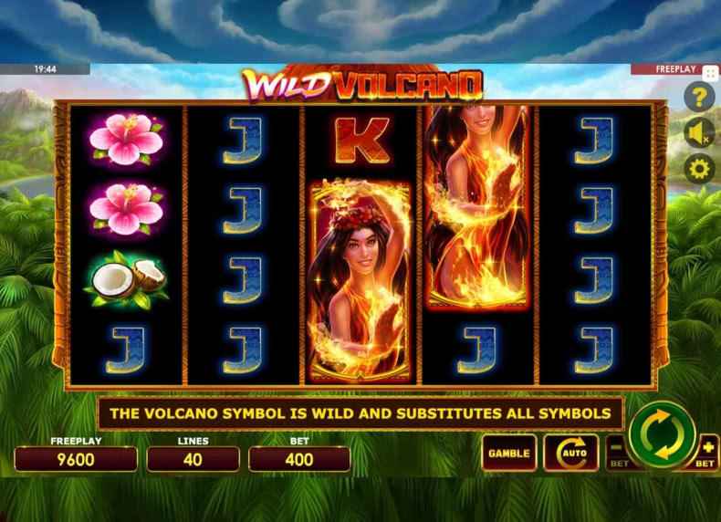 Wild Volcano game - play for free