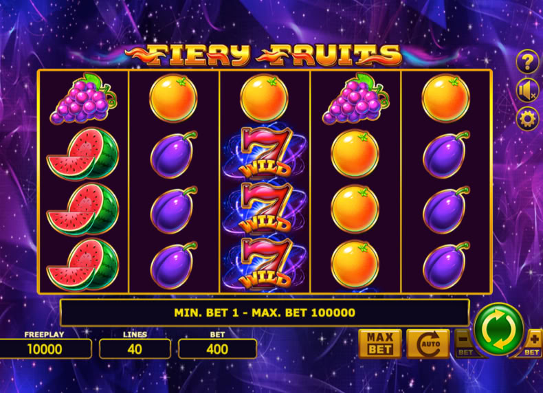 Fiery Fruits game - play for free