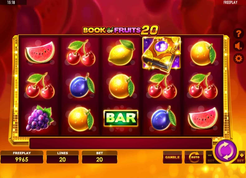 Book Of Fruits 20 game - play for free