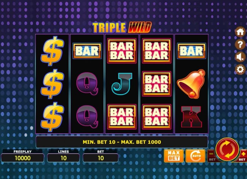 Triple Wild game - play for free