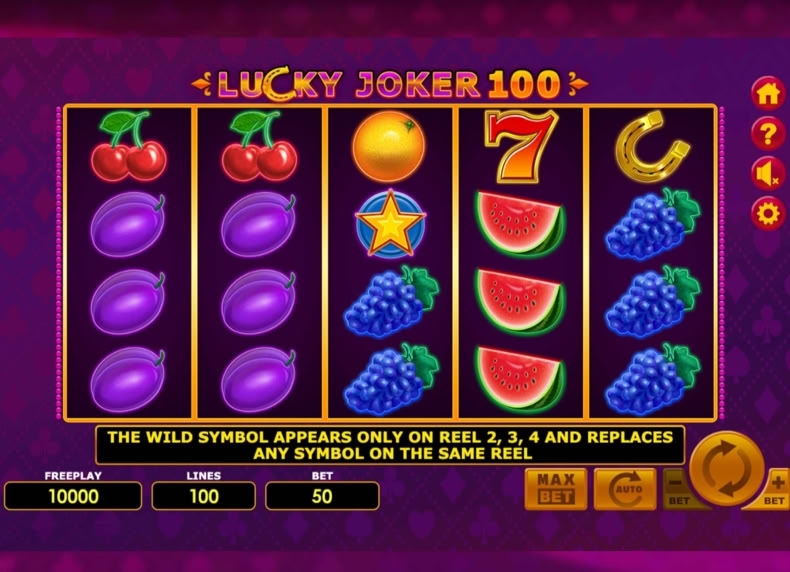 Lucky Joker 100 game - play for free