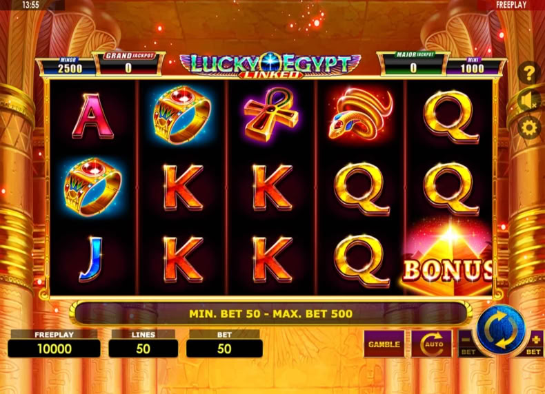 Lucky Egypt game - play for free