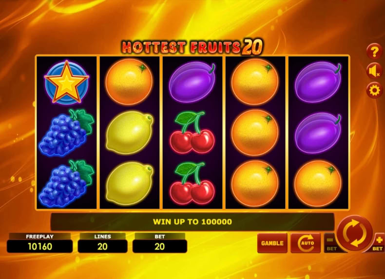 Hottest Fruits 20 game - play for free