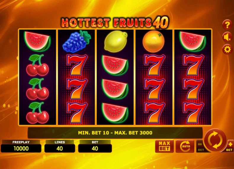 Hottest Fruits 40 game - play for free