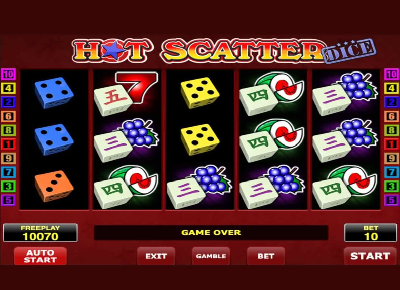 Hot Scatter Dice game - play for free