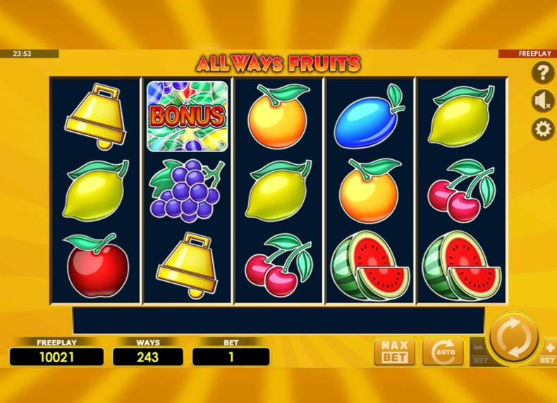 Allways Fruits game - play for free