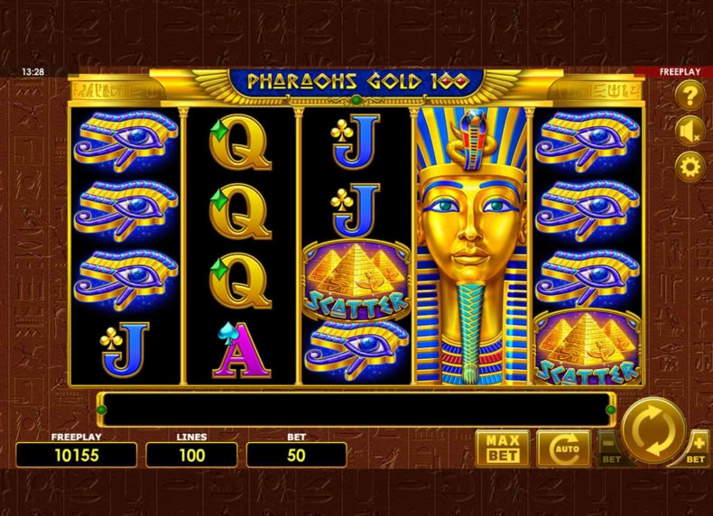 Pharaos Gold 100 game - play for free