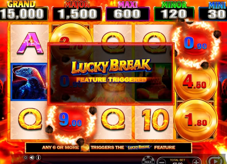 Krakatoa Lucky Break game - play for free