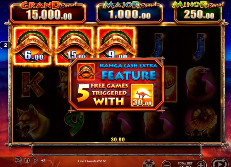 Kanga Cash Extra game - play for free