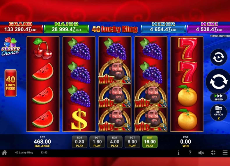 40 Lucky King game - play for free