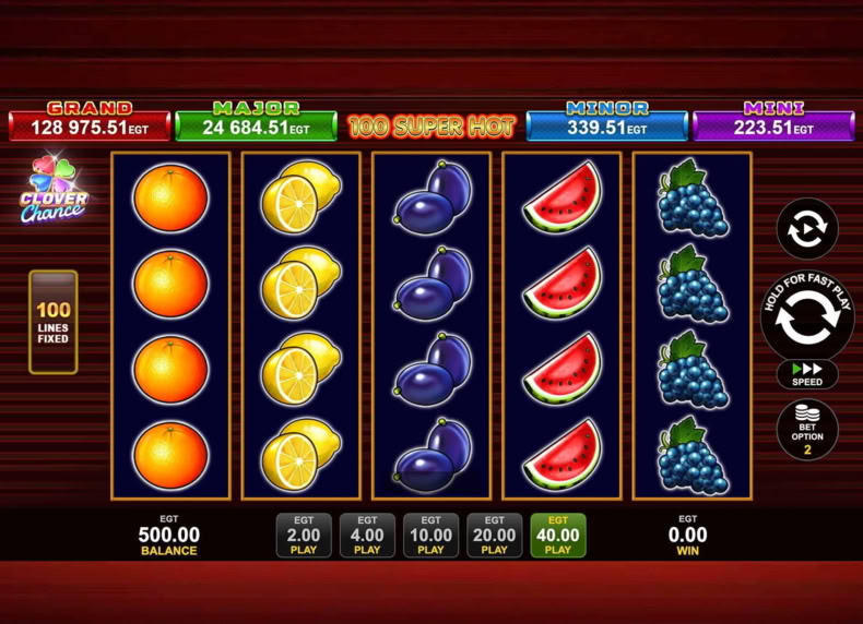 100 Super Hot game - play for free
