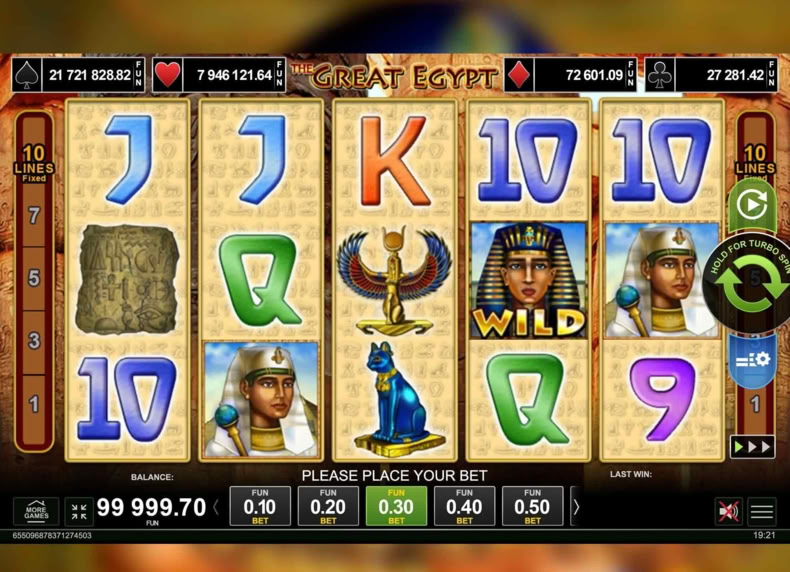 The Great Egypt game - play for free