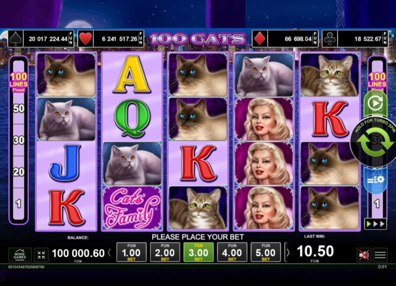 100 Cats game - play for free