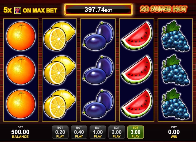 20 Super Hot game - play for free