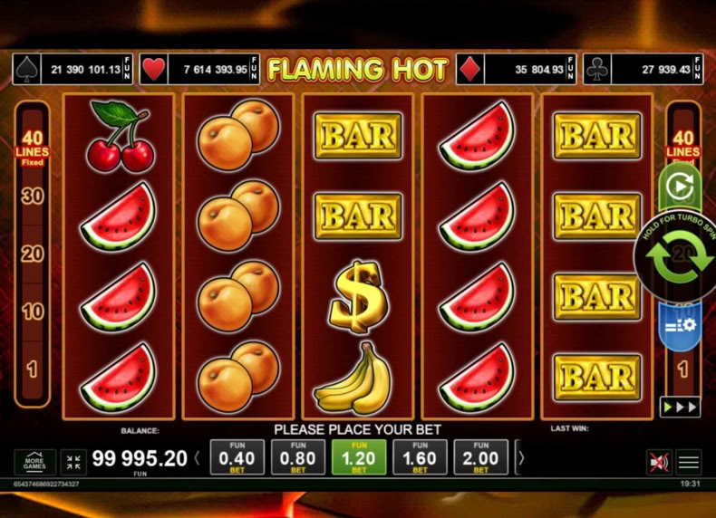 Flaming Hot game - play for free
