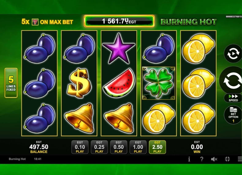 Burning Hot game - play for free
