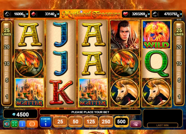Mythical Treasure game - play for free