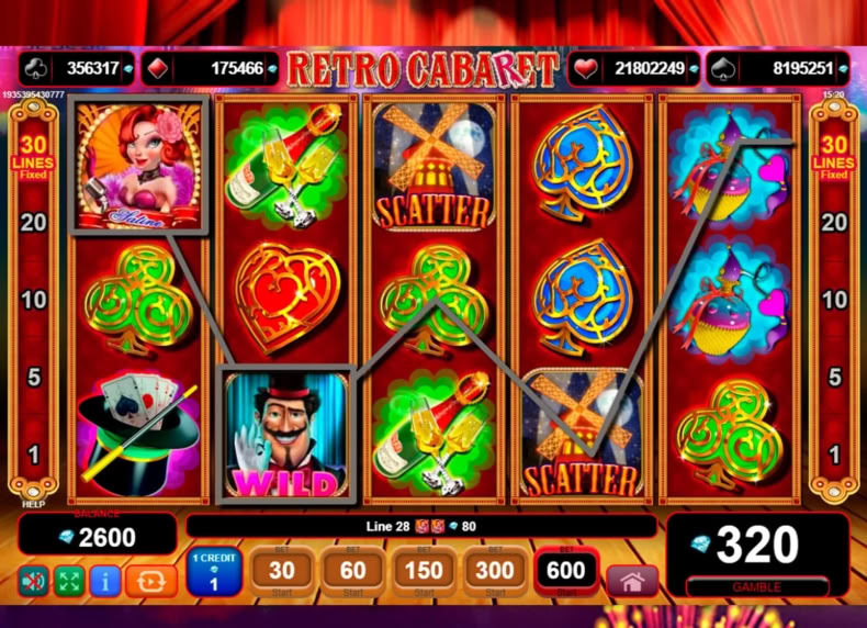 Retro Cabaret game - play for free