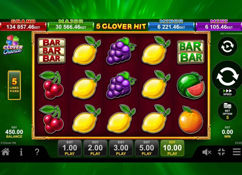 5 Clover Hit game - play for free