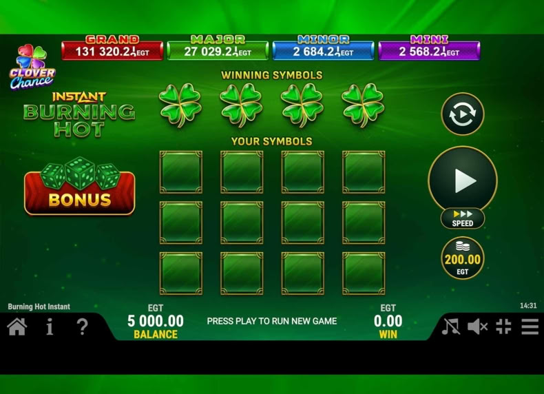 Burning Hot Instant game - play for free