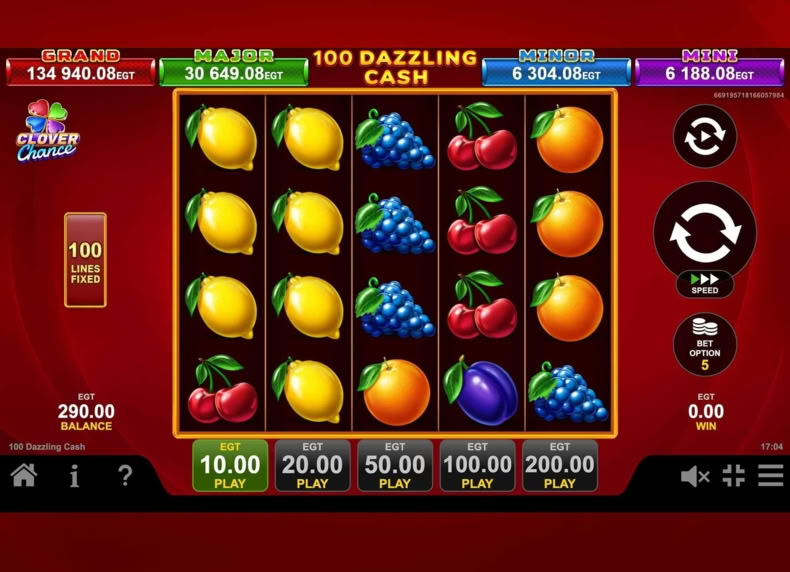 100 Dazzling Cash game - play for free