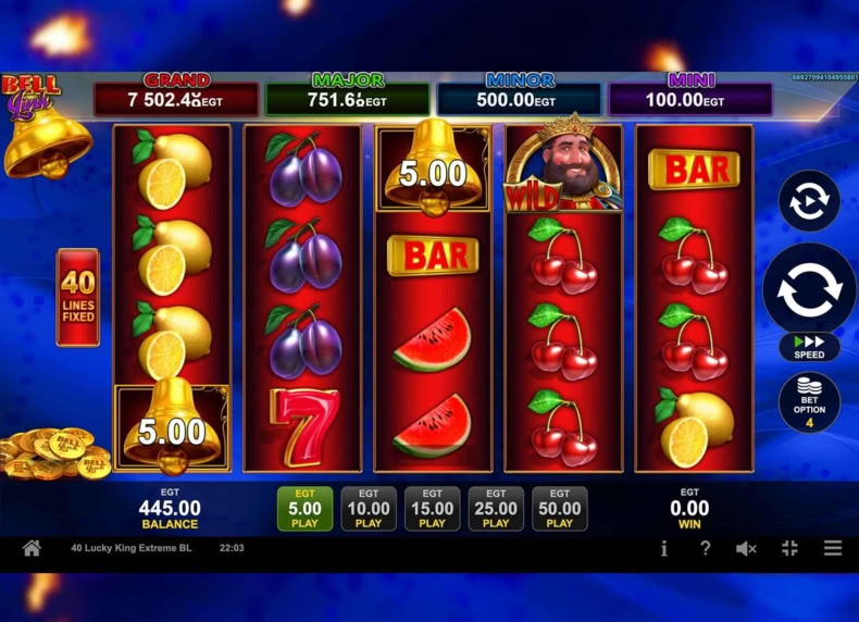 40 Lucky King Extreme Bell Link game - play for free