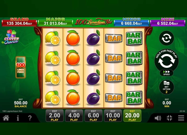100 Leprechaun Hot game - play for free