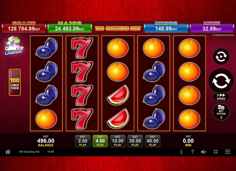 100 Dazzling Hot game - play for free