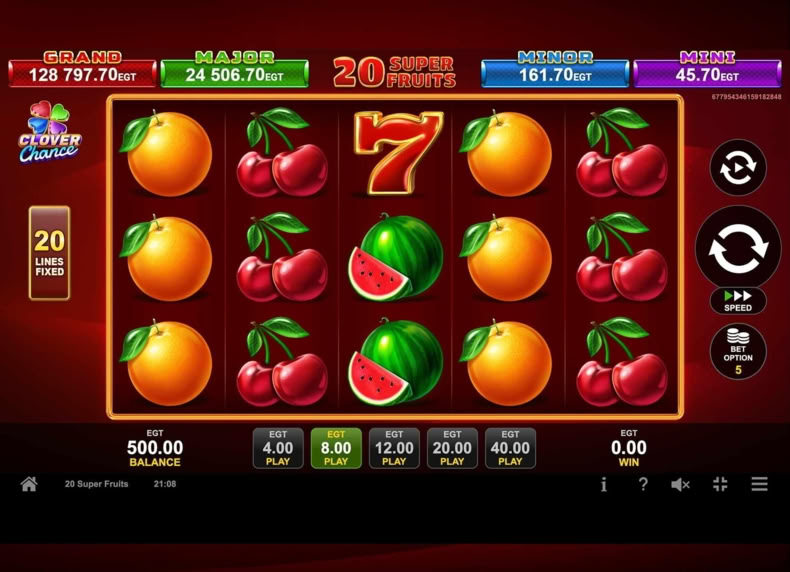 20 Super Fruits game - play for free
