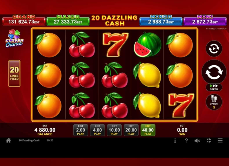 20 Dazzling Cash game - play for free