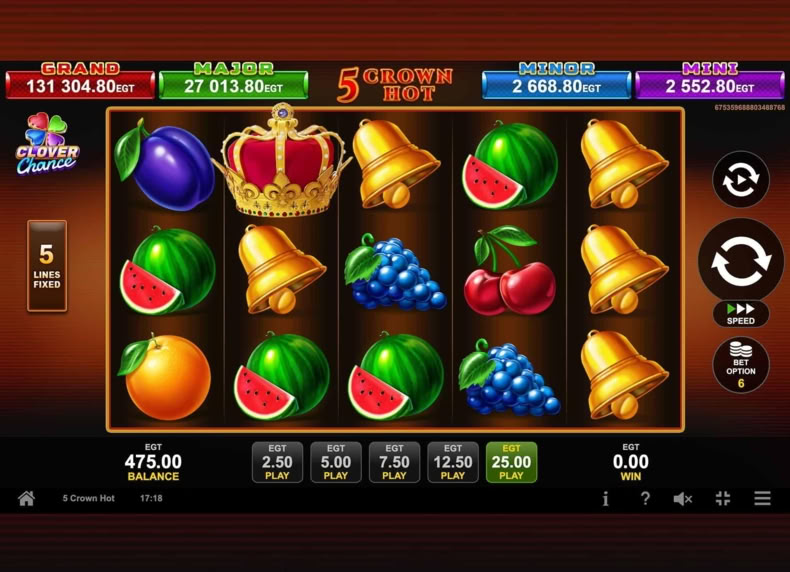 5 Crown Hot game - play for free