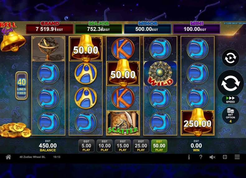 40 Zodiac Wheel Bell Link game - play for free