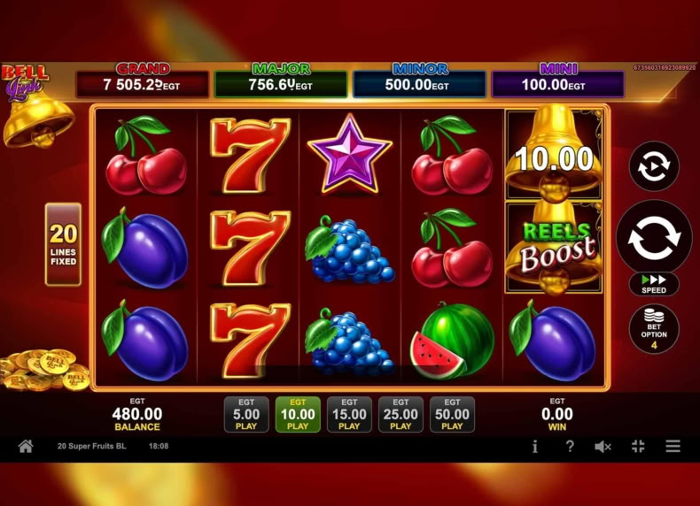 20 Super Fruits Bell Link game - play for free