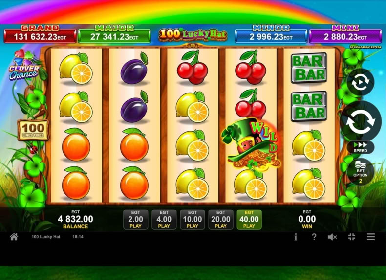 100 Lucky Hat game - play for free
