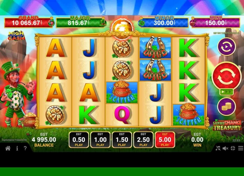 Leprechance Treasury game - play for free