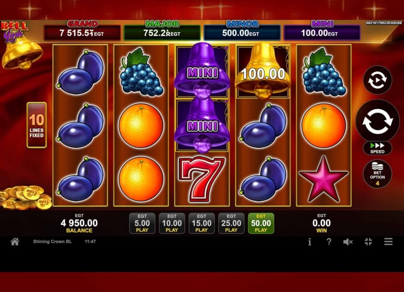 SHINING CROWN BELL LINK game - play for free