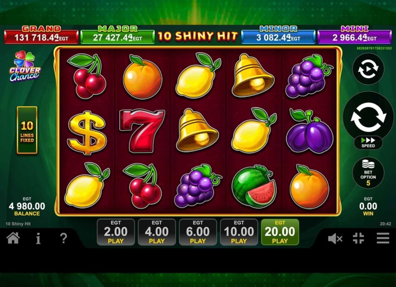 10 Shiny Hit game - play for free