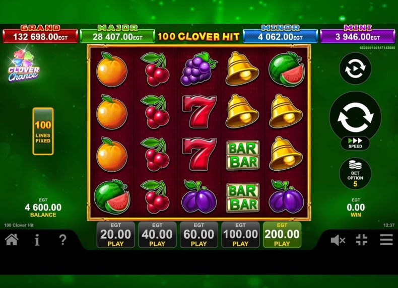 100 Clover Hit game - play for free