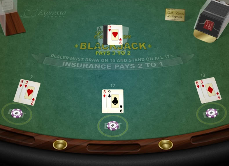 European Blackjack game - play for free