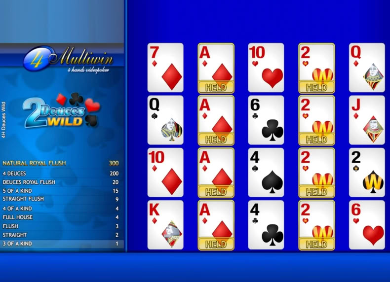 4H Deuces Wild game - play for free