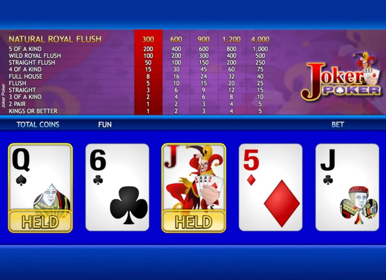 Joker Poker game - play for free