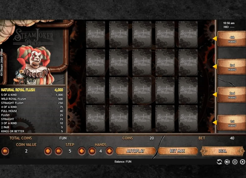 Steam Joker Slot game - play for free