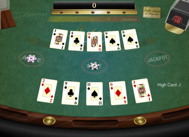 Jackpot Stud Poker game - play for free