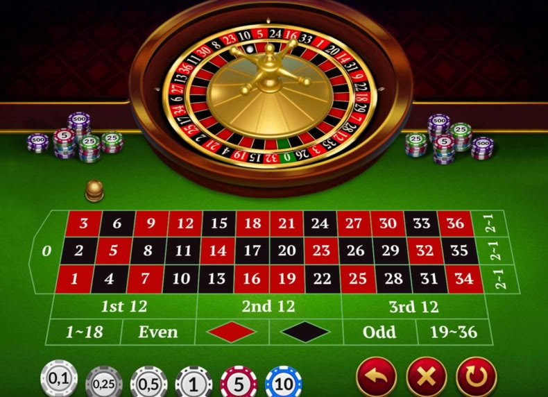 European Roulette game - play for free