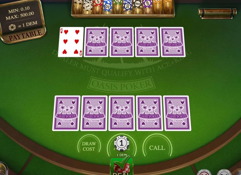 Oasis Poker Classic game - play for free