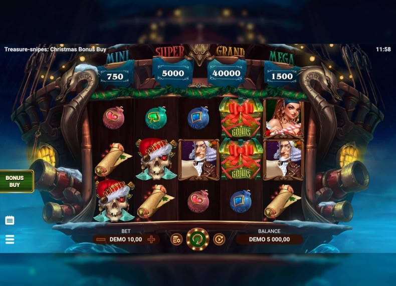 Treasure-snipes: Christmas Bonus Buy game - play for free