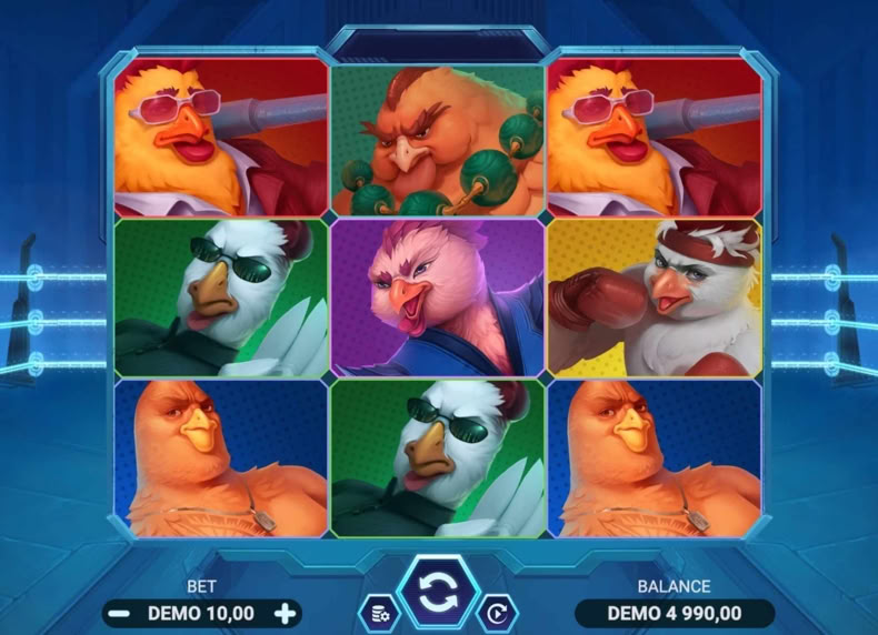 Battle Roosters Bonus Buy game - play for free